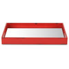 Distressed Mirrored Tray, Red