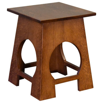 Arts and Crafts/Mission Style Taboret End Table, Model A21
