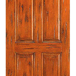 Single Door Exterior Knotty Alder, 4-Panel, Southwest Home - Front Doors