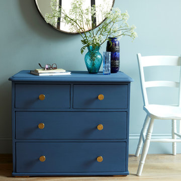 Chest of Drawers featuring our Antique Gold Hardware - Earthborn Colour Puddling