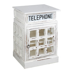 Sunset Trading Cottage English Phone Booth End Table - Side Tables And End Tables