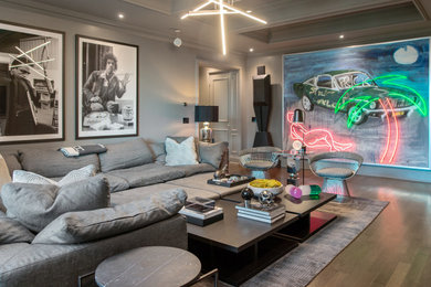 Living room - eclectic living room idea in Toronto