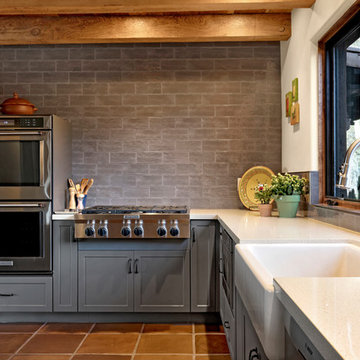 Southwestern Inspired Kitchen, Laundry Room, & Office
