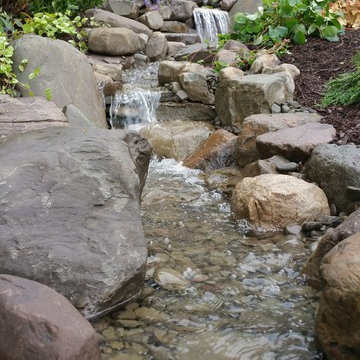 Pond and Stream with Waterfalls