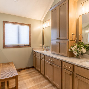 Primary Bathroom Transformation with Custom Walk-In Shower in Independence
