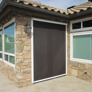 Motorized Power Screen Exterior Door