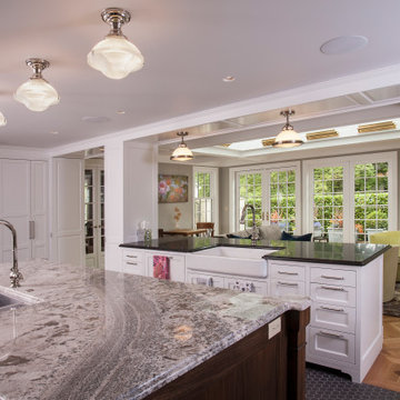 North End Kitchen Family Room with Atrium Skylight