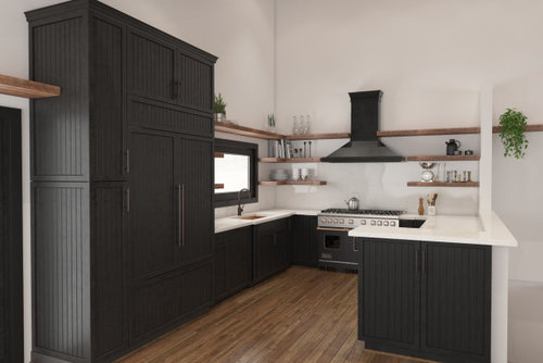 Black Stain For Kitchen Cabinets, Black Stained Cabinets