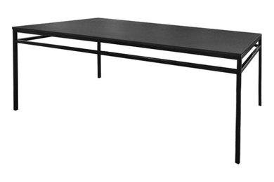 2000 matbord - svart, 180 cm