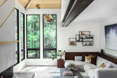 Example of a trendy living room design in San Francisco
