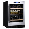 54 Bottle Dual Zone Wine Cooler Built-in With Compressor Stainless