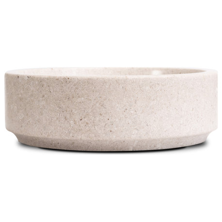 Natural Stone Vessel Bathroom Sink - Avalon Marble, Ojinaga