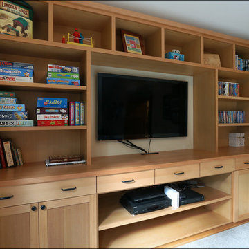 Kids Custom Built in Entertainment Cabinet