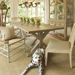 Severn Trestle Table, Mansfield Chandelier, Georgetown Chair, Danish Cabinet - Furniture