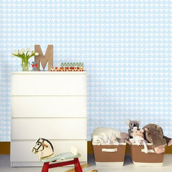 Baby Blue Skotti Self-Adhesive Wallpaper - Wallpaper
