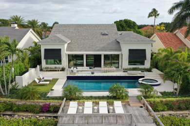 Inspiration for a coastal pool remodel in Miami
