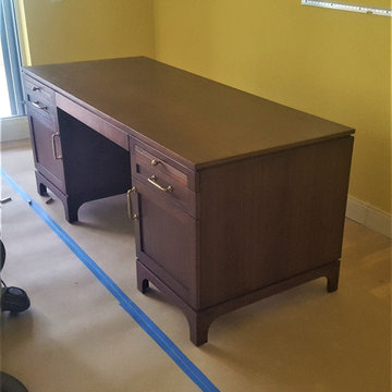 walnut executive desk