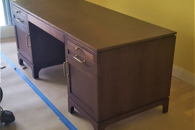 walnut executive desk