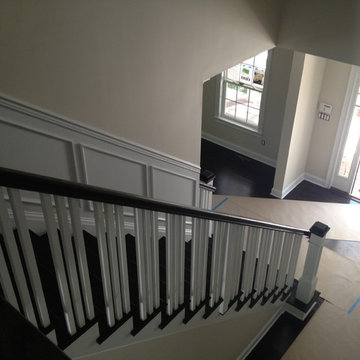 East Hampton new construction - Red Oak stained Ebony