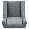 Kairo Fabric Swivel Chair, Gray/Light Champagne