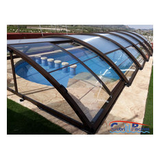 Cubiertas telescópicas bajas curvas