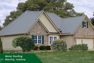 Metal Roof Project - Manilla, Indiana