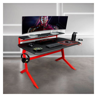  Techni Sport Gaming Desk - Two-Way Computer Desk with