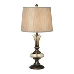 Olive Glow Glass Table Lamp - Table Lamps