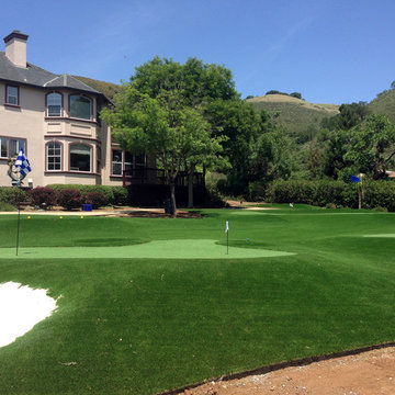 Artificial grass installation in Morgan Hill, CA.