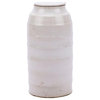 BUSAN Jar Flat-Lidded Lidded Tall White Black Varying Porcelain