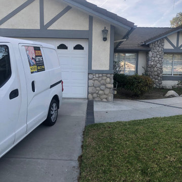 Attic cleaning attic insulation - Santa Rosa Valley