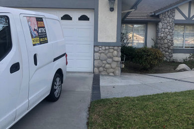 Attic cleaning attic insulation - Santa Rosa Valley