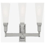 Livex Lighting - Livex Lighting 1033-35 Mission - Three Light Bath Vanity - Mounting Direction: Up/Down  ShMission Three Light  Polished Nickel Sati *UL Approved: YES Energy Star Qualified: n/a ADA Certified: n/a  *Number of Lights: Lamp: 3-*Wattage:100w Medium Base bulb(s) *Bulb Included:No *Bulb Type:Medium Base *Finish Type:Polished Nickel
