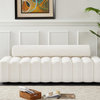 Melody Velvet Upholstered Sofa, Cream