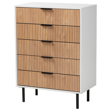 Meryl Two-Tone 5-Drawer Storage Cabinet