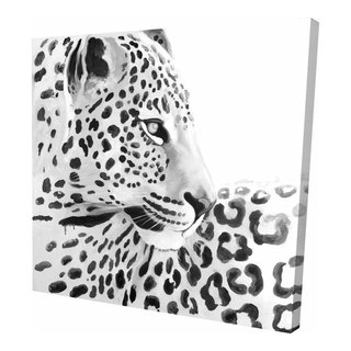 Beautiful Leopard Print On Wrapped Canvas, 36