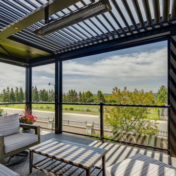 Adjustable Pergola with Pan Roofs Feat. Phantom Motorized Screens