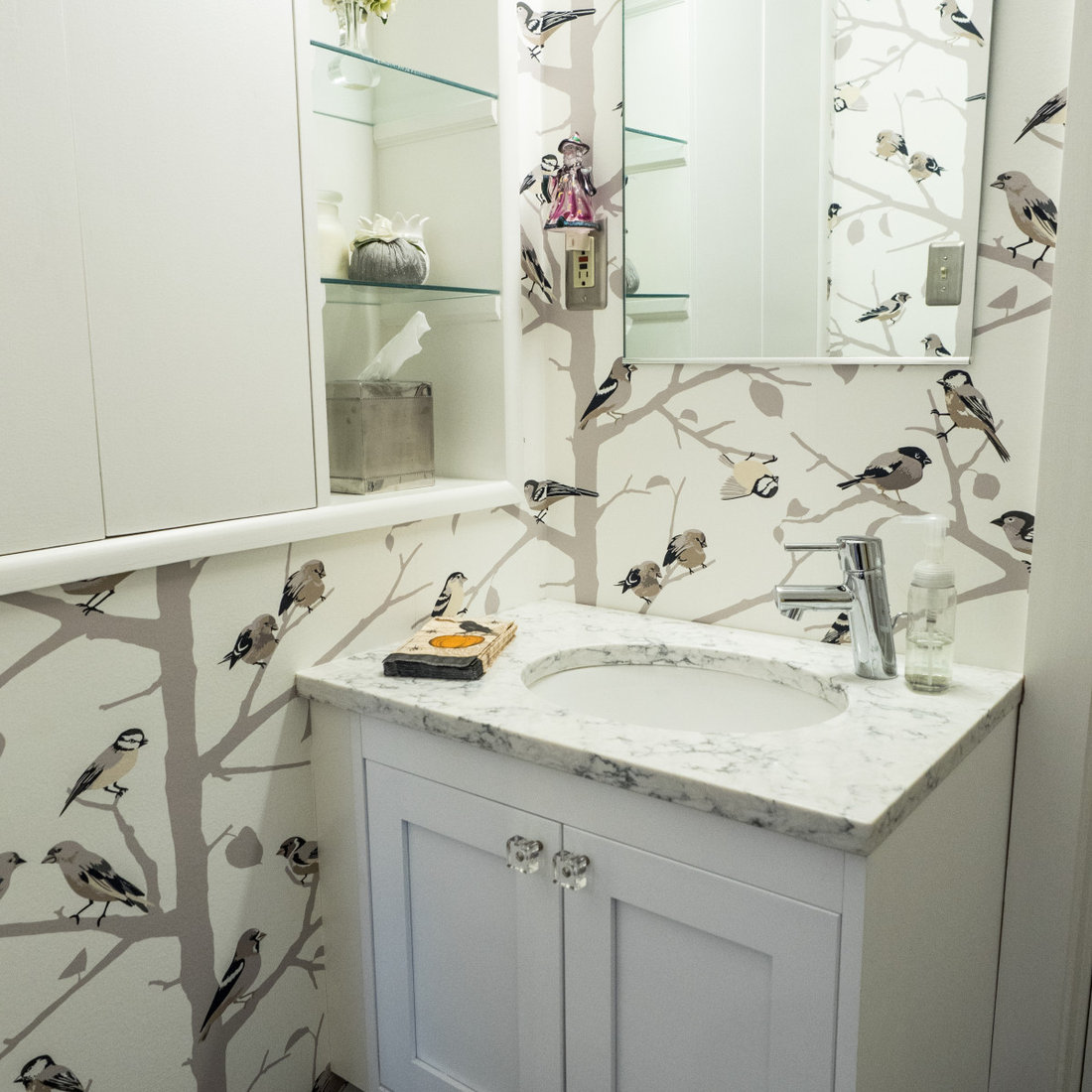 Small Kitchen and Powder Room