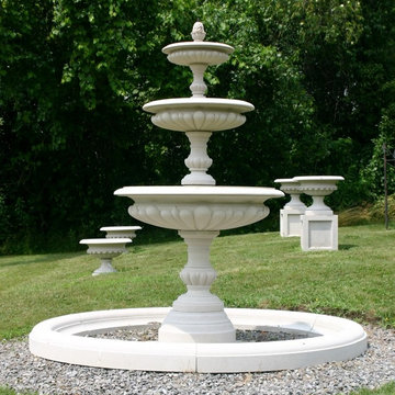 Fountians in the garden