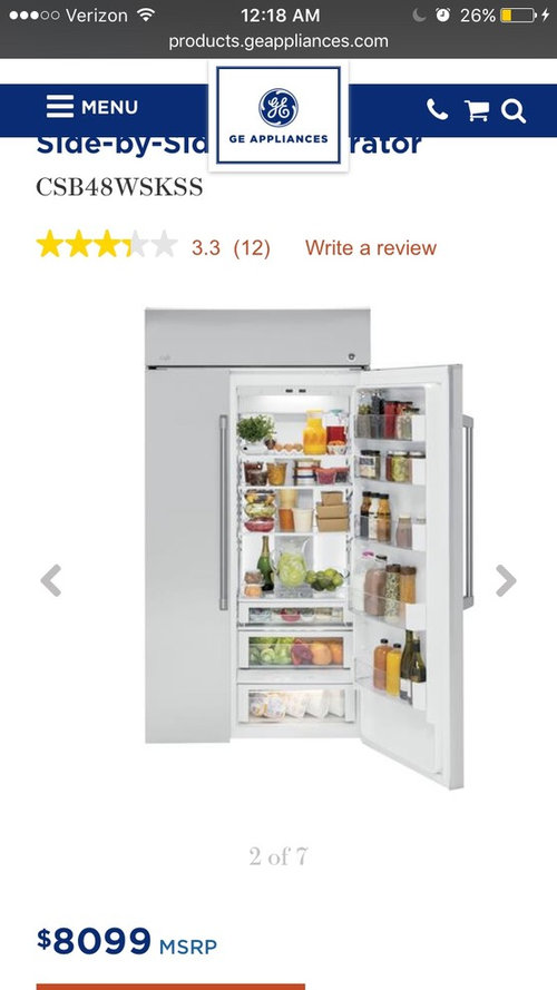 Subzero vs GE Cafe 48"