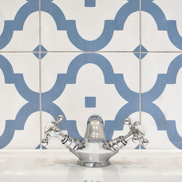 Traditional family bathroom and ensuite in Grade II listed cottage, Lindfield