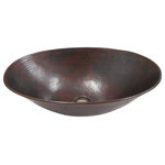 SimplyCopper - Aged Copper 17" Oval Copper Vessel Bathroom Sink - Welcome to Simply Copper