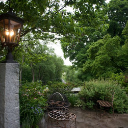 Hand split antique granite lamp posts - Post Lights