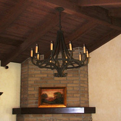 Hand Made Iron Chandelier - Chandeliers