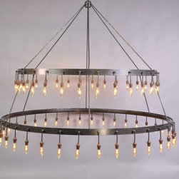 Routh Two-Tier Chandelier - Outdoor Hanging Lights