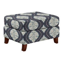 Phoebe Ottoman by La-Z-Boy shown in Midnight - Products