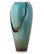 Alpine Water Jar Fountain With LED Light, Turquoise, 32" Tall