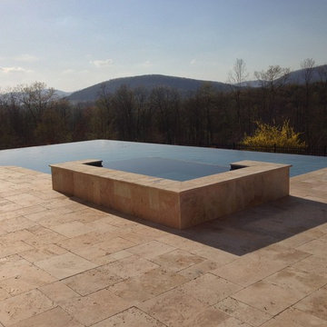 Free Form Pool with Slide and Grotto