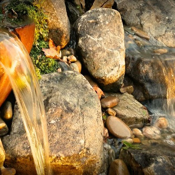 Disappearing waterfall