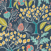 Groovy Garden Navy Peel & Stick Wallpaper, Bolt